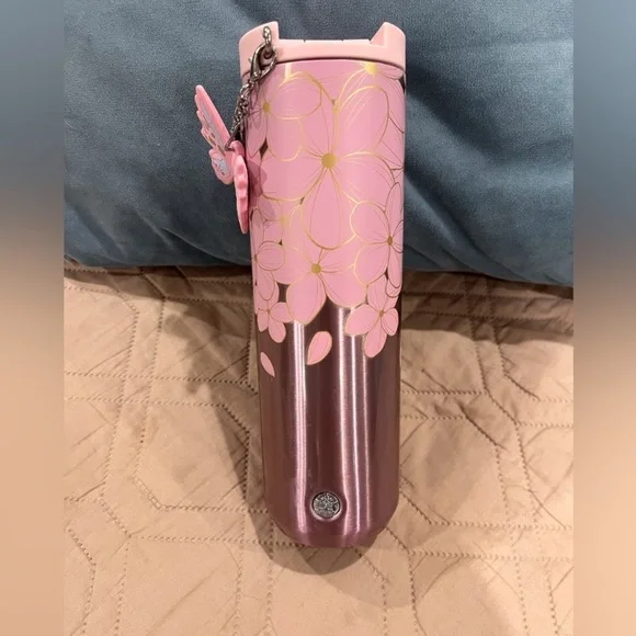 Starbucks stainless cherry blossom butterfly tumbler - Picture 2 of 5